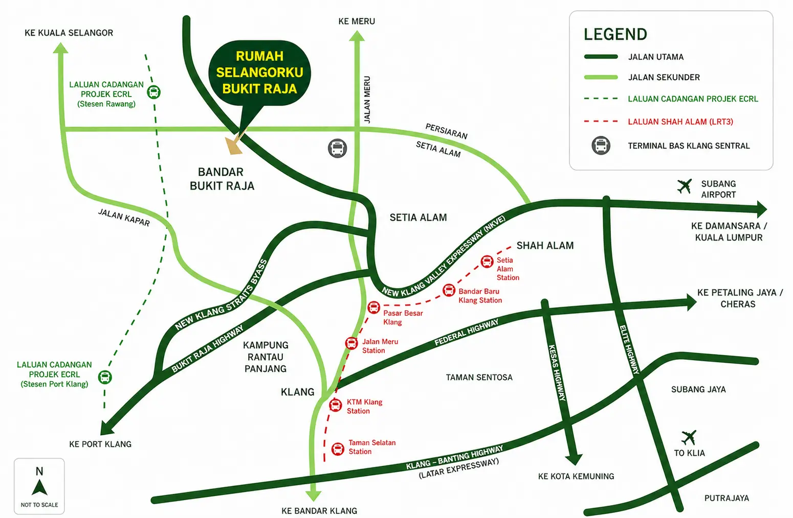 lokasi rumah selangorku bukit raja map