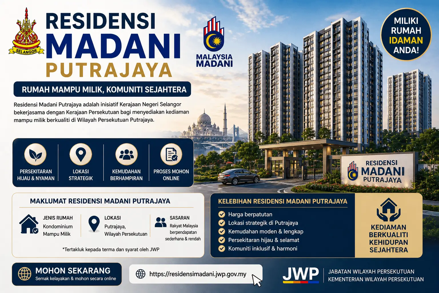 Residensi MADANI Putrajaya 2026 – Rumah Mampu Milik