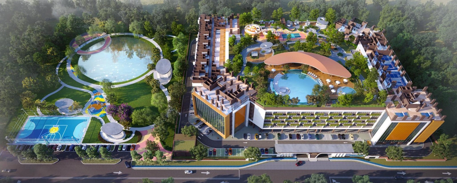 Fasiliti dan podium Xanadu Millennium Puchong