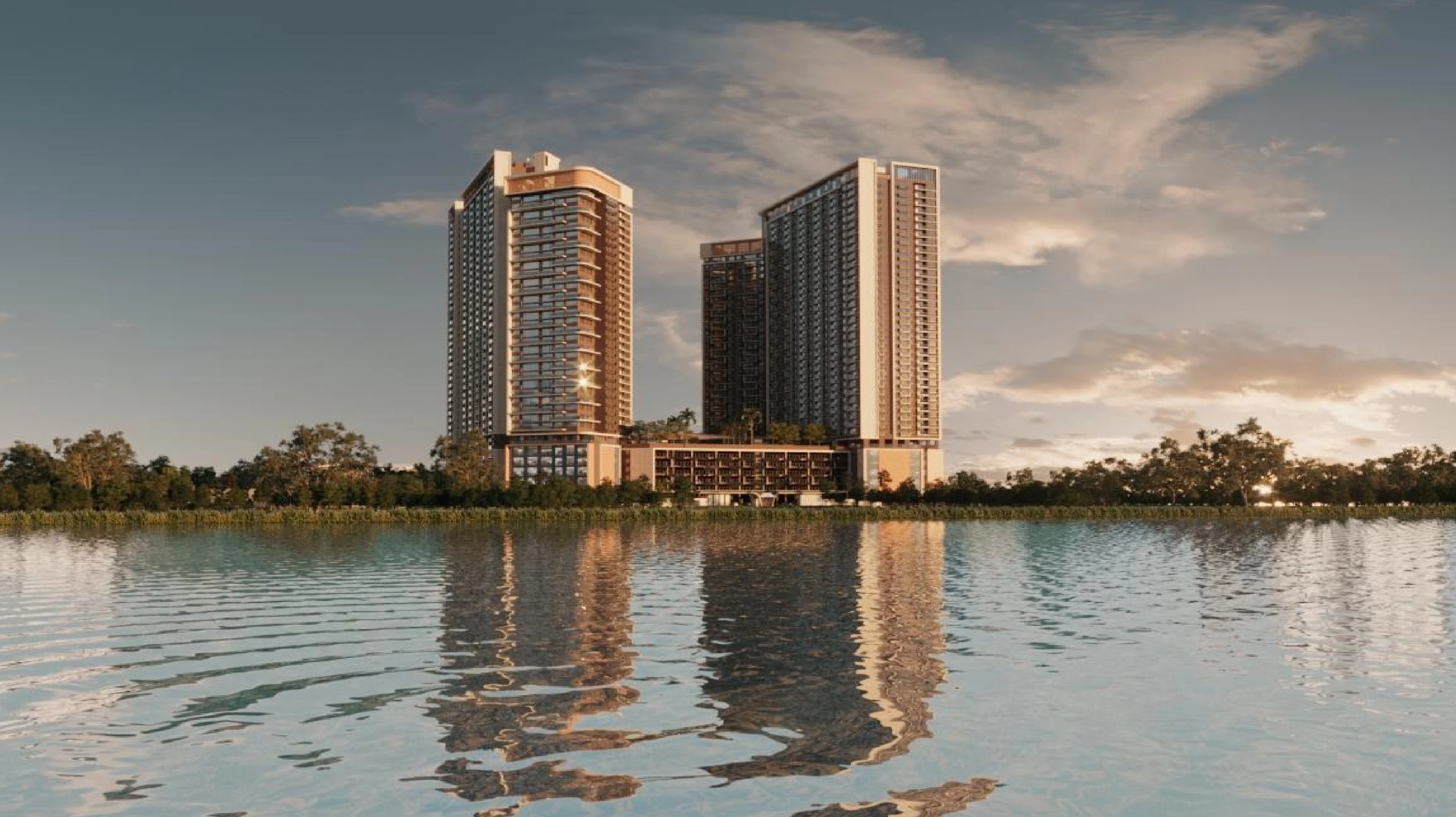 Xanadu Millennium Puchong dengan pemandangan tasik